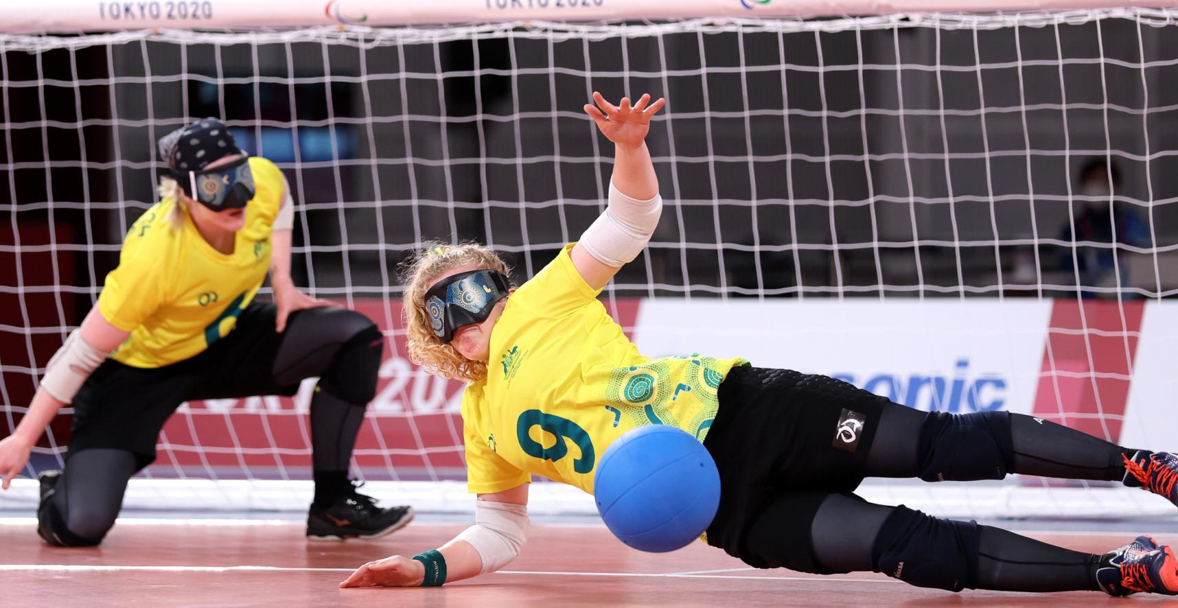 Brodie Smith and Meica Horsburgh, goalball athletes